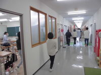 避難中の様子